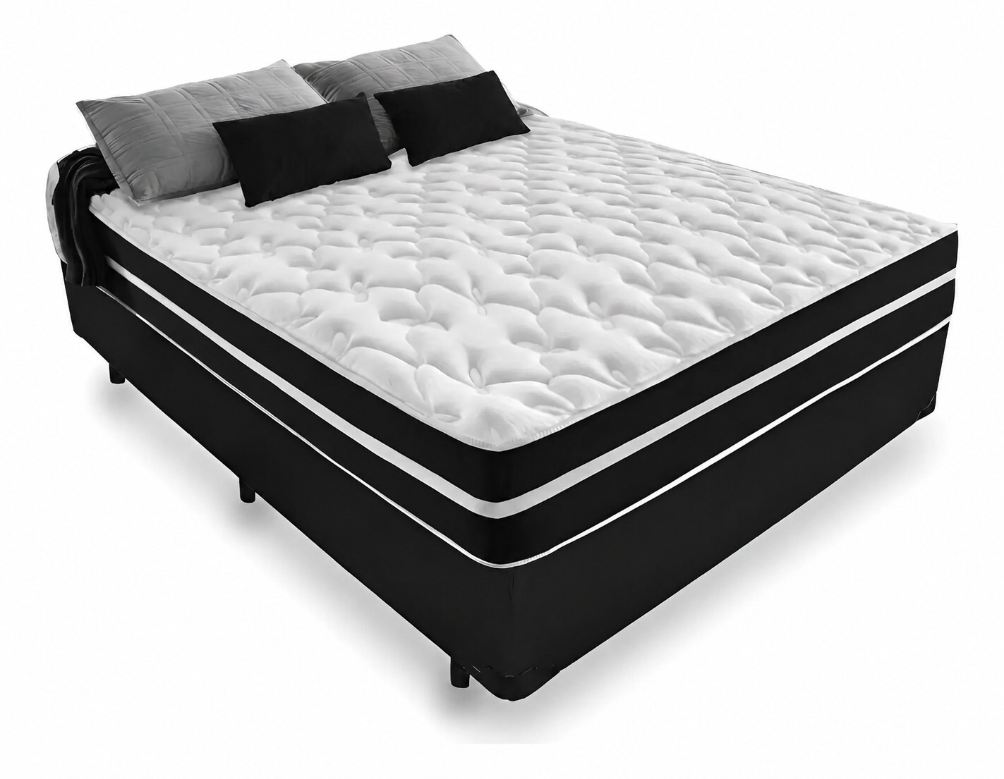 Cama Box Casal Luna Comfort — vista frontal